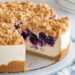 Blueberry crumble cheesecake